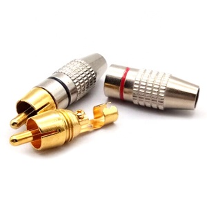 Fiche 270RCA Connecteur de câble audio vidéo <span class=keywords><strong>Lotus</strong></span> RCA sans soudure pour équipement AV - Product Image 2