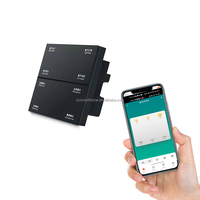Tuya Zigbee waifi smart interrupteur de scène à 4 boutons APP télécommande interrupteur de lumière sans fil panneau de commutateur tactile à 4 gangs panneau de scène