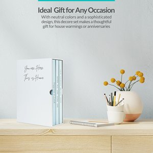 Juego de Libros Decorativos de Cuero Personalizados con Tapa Dura y Páginas en Blanco, Hechos en Fábrica, 3 Cuadernos Reales en Estuche de Regalo - Product Image 4