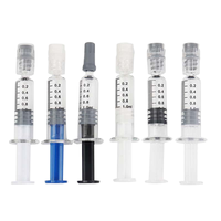 Seringue en verre avec tube plastique de protection 1 ml, outil de dosage à raccord Luer Lock pour huile végétale