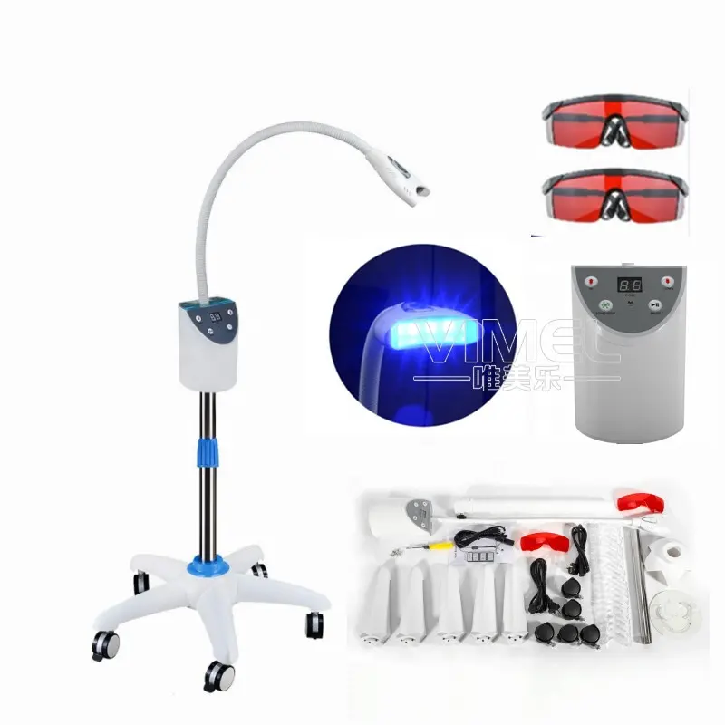 OEM Dental Teeth Whitening Portable Laser LED Lamp Tooth Whitening Device Machine With Wheels