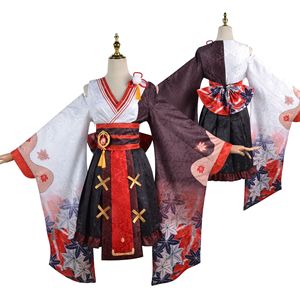 Pour <span class=keywords><strong>Genshin</strong></span> <span class=keywords><strong>Impact</strong></span> Kaedehara <span class=keywords><strong>Kazuha</strong></span> femme Cosplay Lolita Kimono robe costumes Anime Cosplay Costume ensemble - Product Image 1