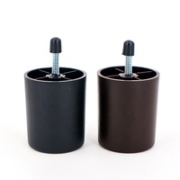 Dernier modèle Design M8 Argent Pieds de meuble 60mm de hauteur en bois pour salon Lit Atelier extérieur Hôpital-Plastique durable