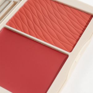 Personnalisé 2 Couleurs Maquillage Visage Blush et Highlight Palette Longue Durée La Joue Est Rouge Haute Pigment Private Label 2 Tons Blush - Product Image 5