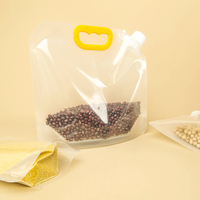 Conteneur d'eau pliable en plastique transparent de qualité alimentaire pour le camping, la randonnée, le sac à dos, les situations d'urgence, 1,3 gallon