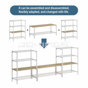 Bàn và tủ TV chất lượng cao mới, kết hợp linh hoạt, giá để đồ đa năng, giá để đồ bằng dây kim loại - Product Image 4