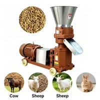 Machine à granulés d'aliments pour volailles et bétail 80-150 kg/h, granulateur, moulin, diesel, essence, électrique