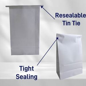 Sacs de livraison dentaires personnalisés imperméables pour cliniques, sacs en papier blanc avec logo, sacs à soufflet en papier pour stérilisation dentaire avec fermeture à lien métallique, pour offres promotionnelles - Product Image 6