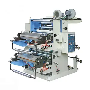 Good quality 2 color printing machine for plastic bag flexo printer