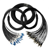 Câble à fibre optique monomode avec armure TPU pour extérieur, connecteur réseau 5G FTTH pour applications de bâtiment et industrielles