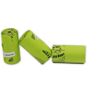 Custom Size Cornstarch Eco Friendly Biodegradable Poo Waste <b>Bags</b> Portable Dog Poop <b>Bag</b> With Handle <b>Compostable</b> Doggie Poop <b>Bags</b> - Product Image 2