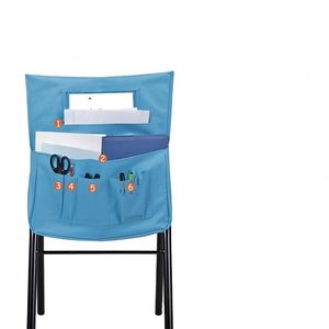 Chair Pockets 1 Pack 18inch Chairback Buddy Pocket Classroom Organizer With Name Slot and 6 Pockets - Product Image 1
