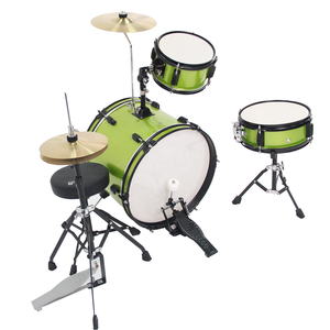 Se Acepta OEM/ODM, MOQ 10, Juego de Batería Infantil Verde de Tres Piezas Fabricado en Fábrica con Tubo de Soporte de 1.2mm - Product Image 3