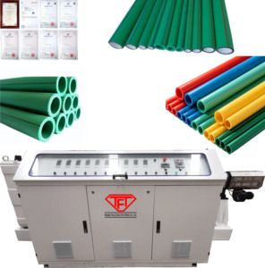 Machine d'extrusion de tuyaux PPR dotée d'une faible variation d'épaisseur de paroi et d'une rondesse <span class=keywords><strong>standard</strong></span> - Product Image 1