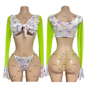 Maxsun Sexy Completo Due Pezzi Personalizzato <span class=keywords><strong>Abbigliamento</strong></span> Esotico per Ballerine Outfit per <span class=keywords><strong>Pole</strong></span> Dance per Esibizioni in Night Club MS181 - Product Image 1