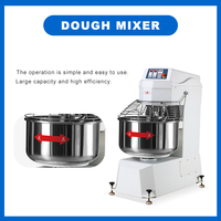 Ustensiles de cuisson de haute qualité 380V 24kg/40kg/80kg/120kg/160kg/200kg Mélangeur à pâte électrique commercial Mélangeur à spirale