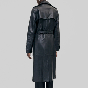 Comfortable High Quality Mens Leather Long Coat With <b>Decoration</b> Plus Size Custom Made <b>Winter</b> Leather Coat for Outdoor Wear - Product Image 2
