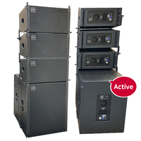 Sistem Suara Amplifier DSP 500W Desain Baru untuk Konser Luar Ruangan, Panggung Gereja, Speaker Line Array Aktif Profesional 10 Inch