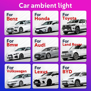 Pour <span class=keywords><strong>Volvo</strong></span> XC90 LED Ambient Smart Dimmable Intérieur Auto Éclairage Mise À Niveau Symphony Neon Flowing Light Émettant De La Lumière Ambiante De Voiture - Product Image 2