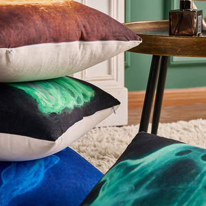 <span class=keywords><strong>Housse</strong></span> <span class=keywords><strong>de</strong></span> coussin carrée à imprimé numérique moderne, motif fantôme thème Halloween, sans rembourrage, pour canapé, usage domestique et hôtelier - Product Image 5