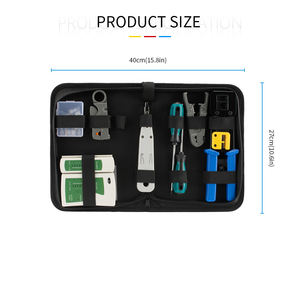Multifunktion ales Werkzeugset zur Reparatur von Netzwerk kabeln Rj45 Rj11 Cat5e Cat6 Tester Crimper Stripper Cutter Installation - Product Image 5