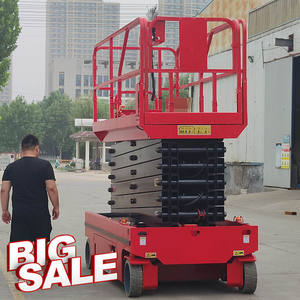 Gunting mendorong sendiri, platform kerja seluler listrik jenis gunting udara meja angkat langit 8M <span class=keywords><strong>12M</strong></span> 20M - Product Image 4