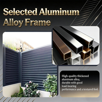 Panneaux de clôture en aluminium sur mesure OEM, système modulaire pour l'intimité et la sécurité en extérieur