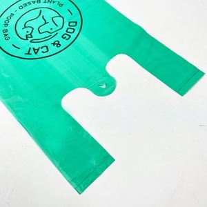 Sacs à déjections canines biodégradables et écologiques imprimés sur mesure avec poignée, marque privée, rouleaux de déchets en amidon de maïs PE pour l'élimination des déchets d'animaux - Product Image 3