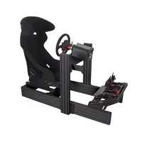 de plate-forme de course Sim jeu de voiture simulateur de conduite cockpit argent 40120 kit 8040 noir 4080 cadres en aluminium