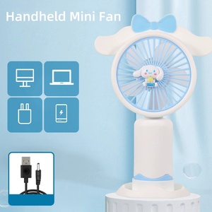 Quạt <span class=keywords><strong>mini</strong></span> hoạt hình cầm tay, sạc lại được, tốc độ cao, gấp gọn, làm mát cho trẻ em, quà tặng ngoài trời, kèm hộp - Product Image 3