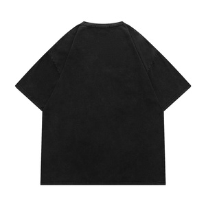 เสื้อยืดแขนสั้นผ้าฝ้ายเนื้อหนา ลายพิมพ์นามธรรมทันสมัย ดีไซน์ทำสีซีดแบบวินเทจ ปรับแต่งสีได้ ไม่เป็นขุย - Product Image 3