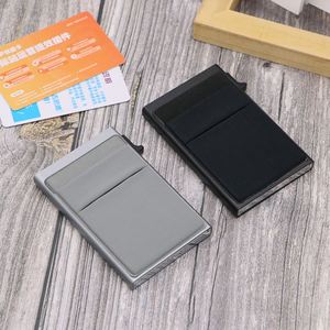 Mini Tarjetero Metálico con Bloqueo RFID, Porta Tarjetas de Crédito con Sistema Pop-up y Porta Dinero Autoadhesivo de Licra para Hombres y Mujeres - Product Image 3