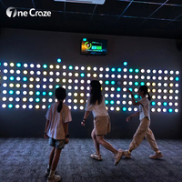 Mur lumineux LED à pixels actifs - Jeu interactif à bouton-poussoir intérieur/extérieur pour fêtes et parcs d'attractions