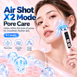 เครื่องนวดหน้าและลำคอสีชมพู ช่วยเติมความชุ่มชื้น บำรุงผิวหน้า 6 ระดับ ช่วยเพิ่มความเปล่งปลั่ง - Product Image 4