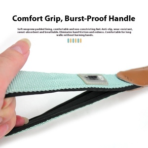 Superior Comfortable Durable Eco-Friendly Polyester Solid <strong>Dog</strong> <strong>Leash</strong> Ribbons Soft Grip Braided Adjustable Padded Handle for <strong>Long</strong> - Product Image 5