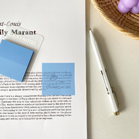 Y622 YUCHUAN FL241113 - Paquete de 50 Hojas de Notas Adhesivas Cuadradas para Mascotas, Coloridas, Semitransparentes, Minimalistas y Bonitas