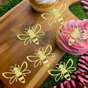 ท็อปเปอร์อะคริลิกรูปผึ้งสำหรับตกแต่งเค้กวันเกิด - Product Image 3