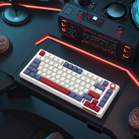 Clavier mécanique sans fil USB Type-C personnalisé à 81 touches, clavier de jeu compact 75% RGB à commutation à chaud, programmable, avec écran intelligent