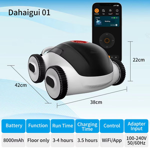 Robot de nettoyage de piscine entièrement automatique sans fil NEOBRISKEN, aspirateur sans fil de qualité DIY avec source d'alimentation par batterie N62 - Product Image 2
