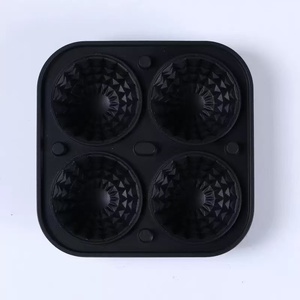 Bac à glaçons sphériques en silicone, grand moule à glaçons ronds avec couvercle pour whisky, cocktails, boissons - Product Image 2