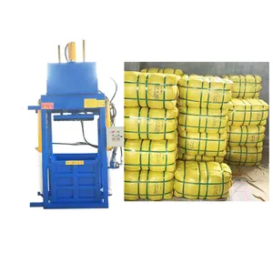 Hydraulic Press Baling Machine/vertical Outer Clothing Packer Compress Used Clothes Baler With Ce Certification