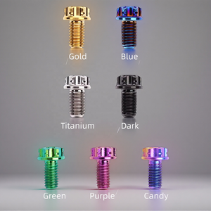 Vis en titane <span class=keywords><strong>Torx</strong></span> pour moto, fixations légères, GR5 TC4, anodisées colorées, Sur Ron ultra Bee - Product Image 1