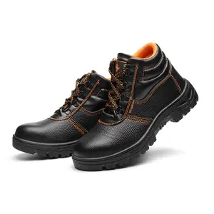 Su geçirmez güvenlik botları kaymaz anti-delinme inşaat ucuz iş çizmeleri koruyucu çelik burunlu güvenlik ayakkabıları erkekler güvenlik botları