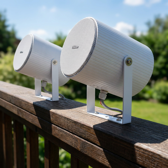 Thinuna HW-210B/220B PA System Outdoor Wall Loudspeaker Aluminium Dual Projection Directional Horn Speakers for Sale