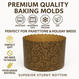 Antihaft-Oster brot papier bildet ofen mikrowellen geeignete braune elegante Designpapier-Backformen für Muffin-Cupcake-Kuchen form - Product Image 2