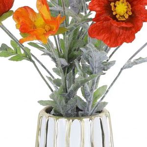 Oh Arts Factory - Ramo de Flores Artificiales en Maceta de Seda de 67 cm de Altura para Decoración del Hogar y la Sala de Estar - Product Image 4