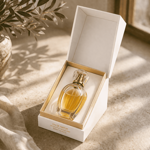 Custom Brand Logo Premium Empty Glass Spray Press Gold Lid 50ml 100ml Refillable Perfume <b>Bottle</b> - Product Image 6