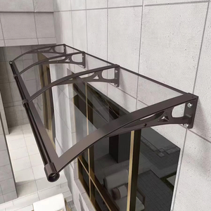 100% Bayer Makrolon tấm polycarbonate rắn 3mm Độ dày lớp phủ UV hiện đại Thiết kế công nghiệp Skylight mái hiên khách sạn - Product Image 2