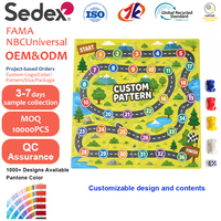 Juego de Mesa de Carreras con Patrón Personalizado, con Dados y Piezas de Coche de Plástico, Juego de Mesa con Movimiento por Rodadura, Regalos Educativos