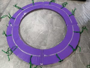 Tapis de <span class=keywords><strong>protection</strong></span> souple circulaire personnalisé en PP pour <span class=keywords><strong>trampoline</strong></span> d'intérieur, pliable, pour lit de saut, <span class=keywords><strong>protection</strong></span> de <span class=keywords><strong>ressort</strong></span>, parc de trampolines, écologique - Product Image 2